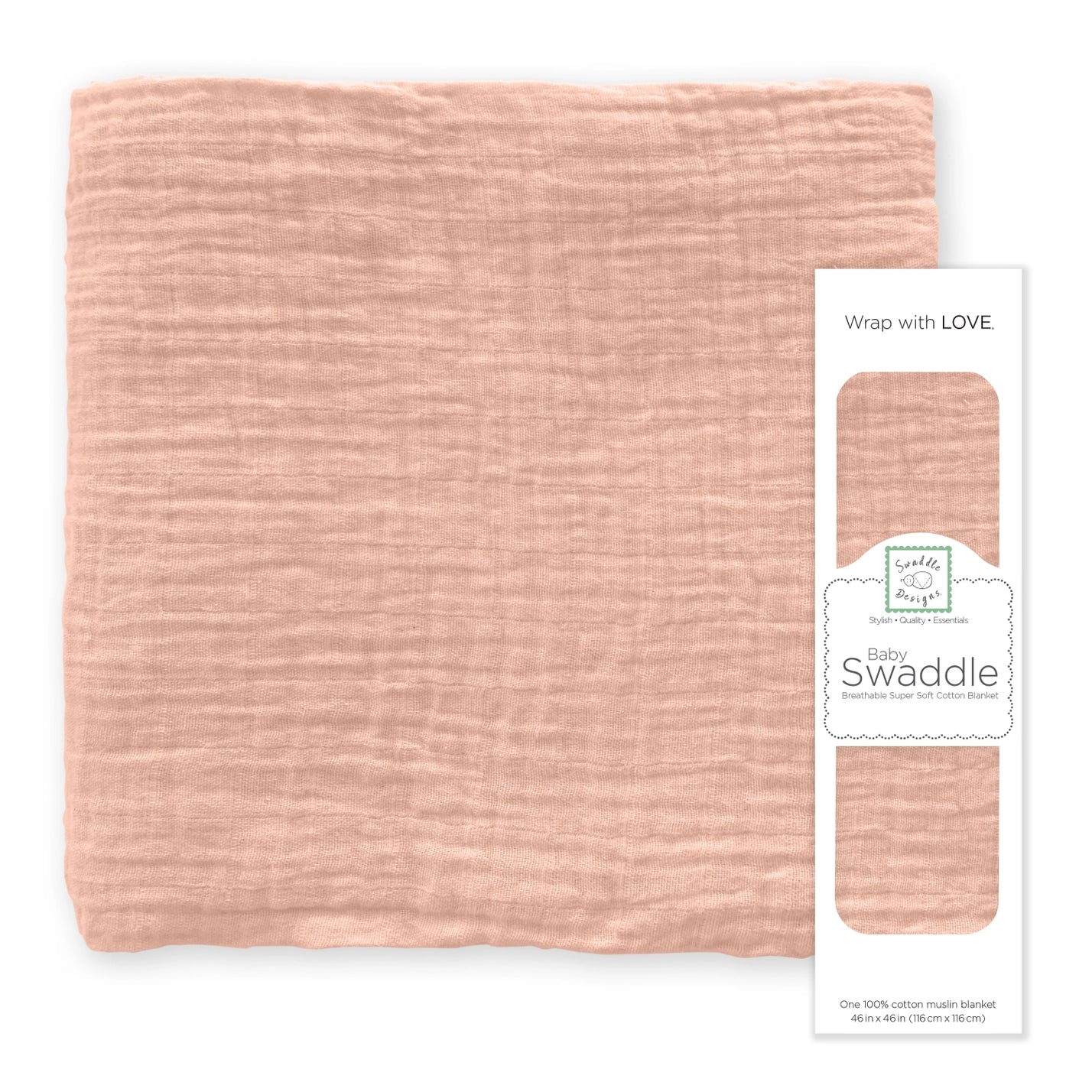 Muslin Swaddle Blanket, Premium Cotton
