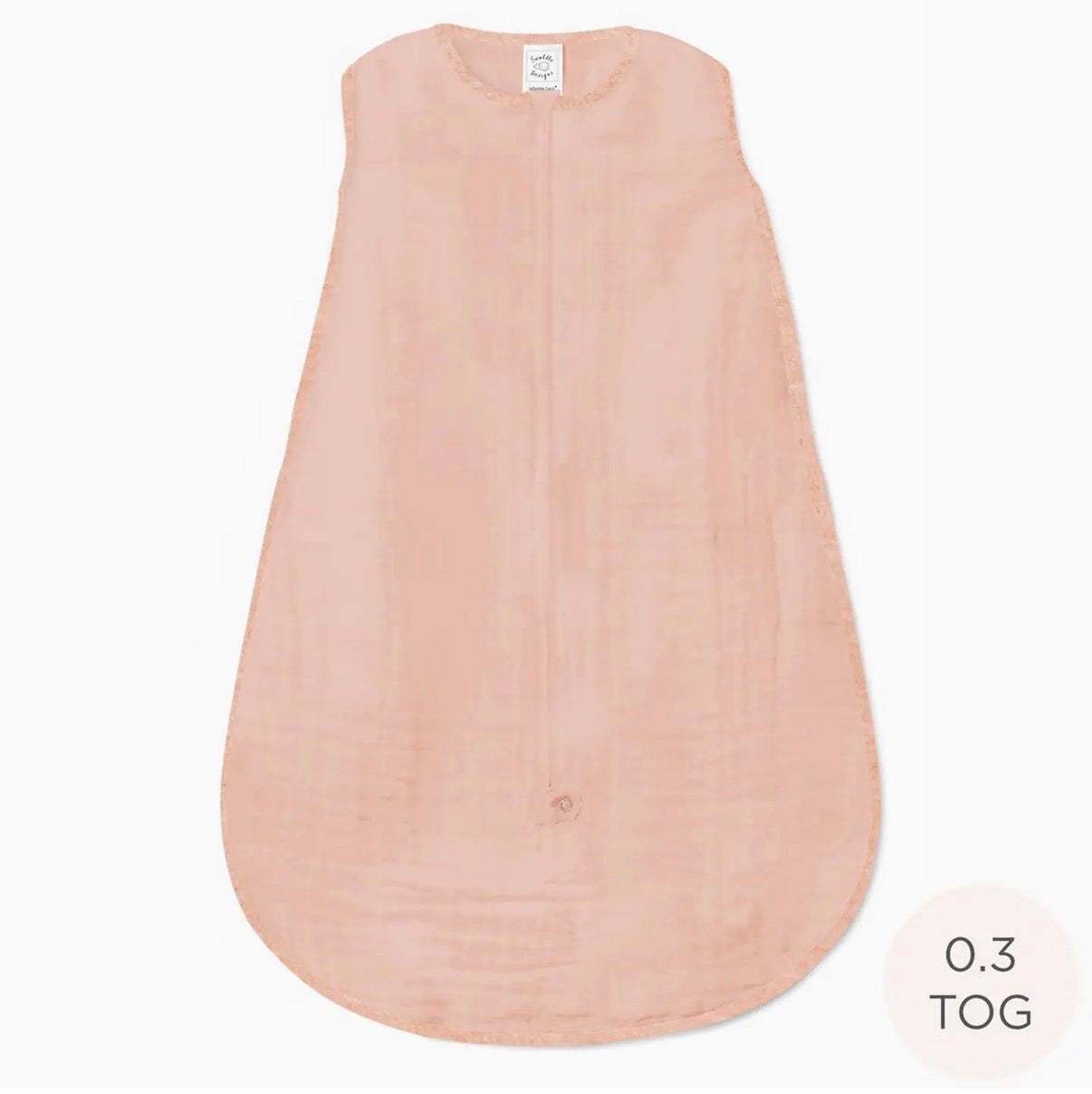 Muslin Non-Weighted Zzzipme Sack - Peach Blush