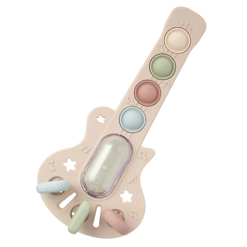 Guitar-Shaped Sensory Pull & Teether Activity Toy